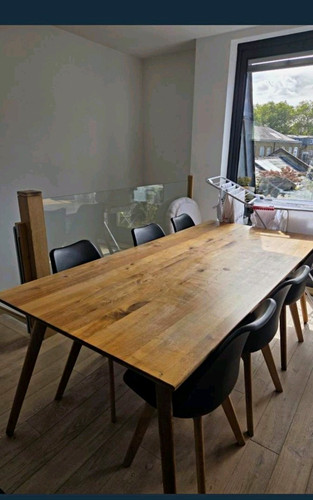 Large solid wood dining table - wood,