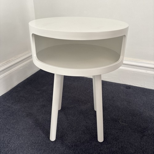 Habitat white round - habitat, table