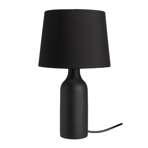 Black ceramic table lamp - ceramic,
