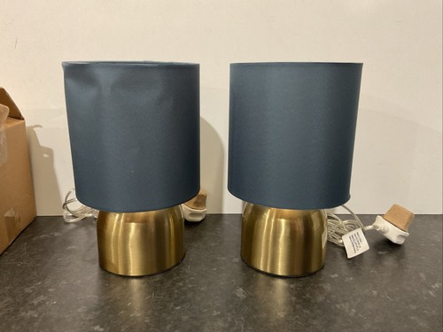 Brass touch table lamps pair - touch,