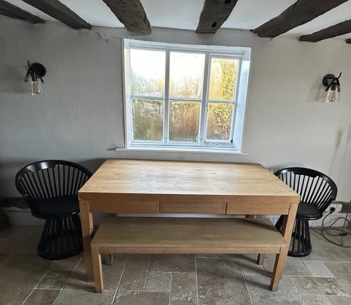 Habitat solid oak dining table - habitat,