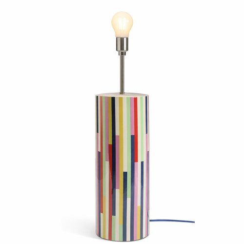 Multicolour ceramic table lamp - ceramic,